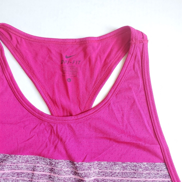 Nike Large Pink Purple Racerback Tank Top - Picture 3 of 7